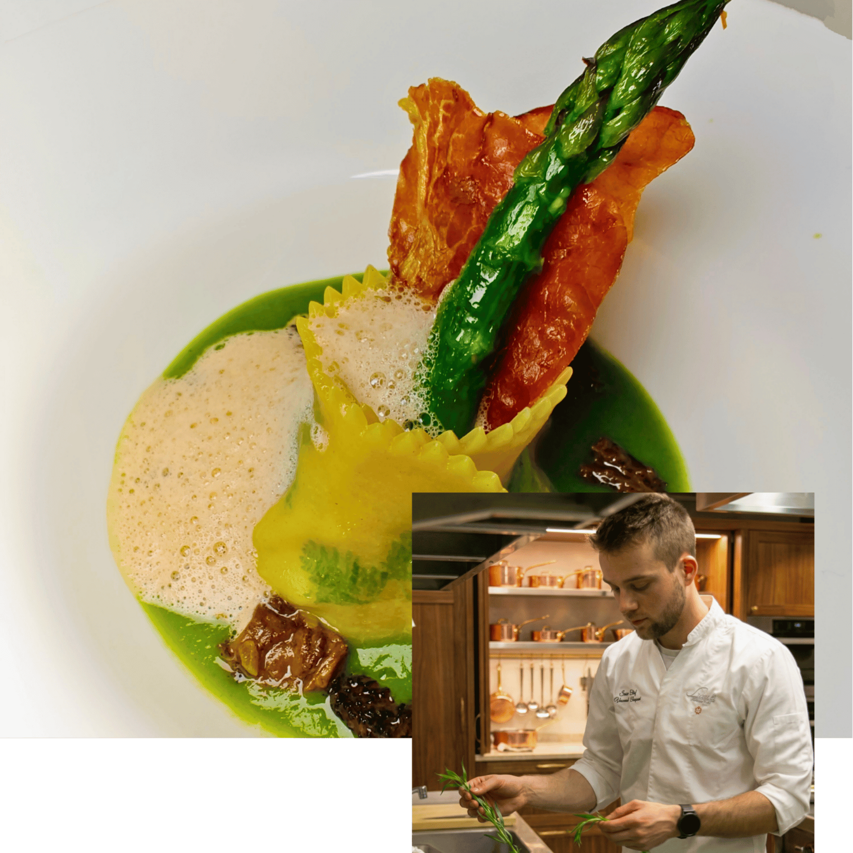 Plat signature du restaurant gastronomique Lutry Auberge de Lavaux